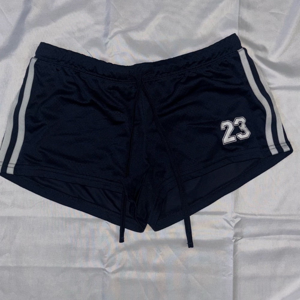 Navy Athletic Shorts with Number 23